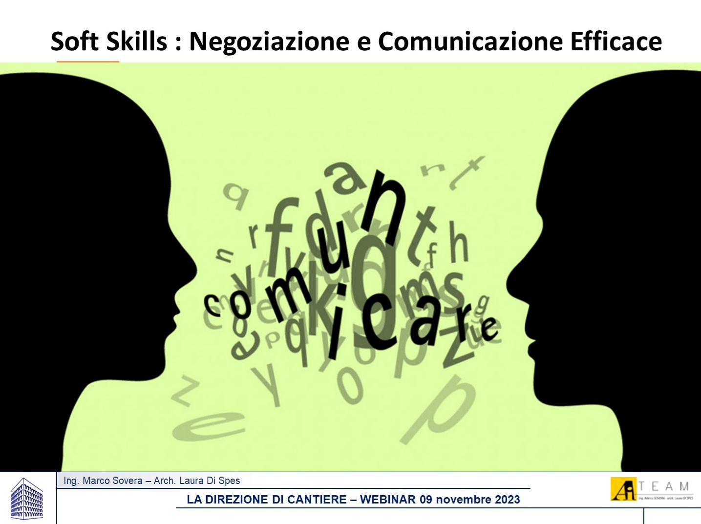 WEBINAR – LA DIREZIONE DI CANTIERE – Soft Skill: Negoziazione e Comunicazione Efficace